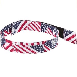 Chill-Its Evaporative Tie Bandana With‎ Polymers Patriotic Flag Print